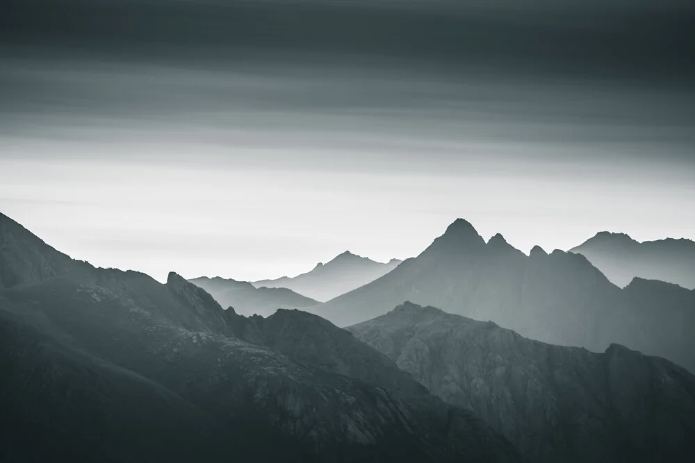 Lofoten Monochrome - fotokunst von Sebastian Worm