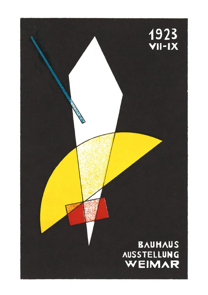 Bauhaus Exhibition Poster 1923 (white) - Fineart photography by Bauhaus Collection