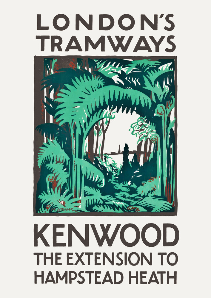 London's Tramways - Kenwood, The Extension To Hampstead Heath - Fineart photography by Vintage Collection
