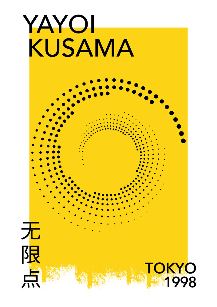 Tokyo 1998 Yayoi Kusama Exhibition Poster | Retro Vintage Art Print | Australia
