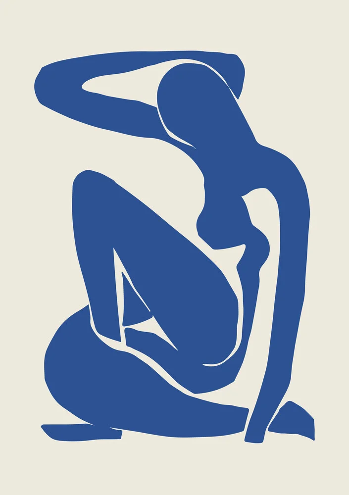 Matisse – Woman in Blue - fotokunst von Art Classics