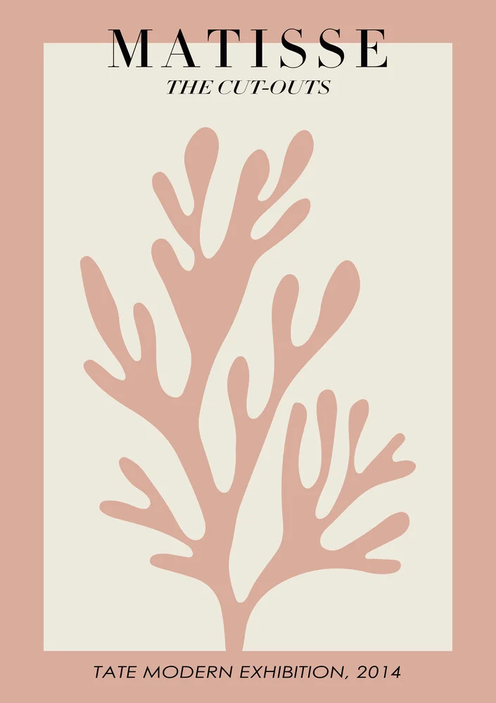 Matisse – Botanisches Design altrosa / beige - fotokunst von Art Classics