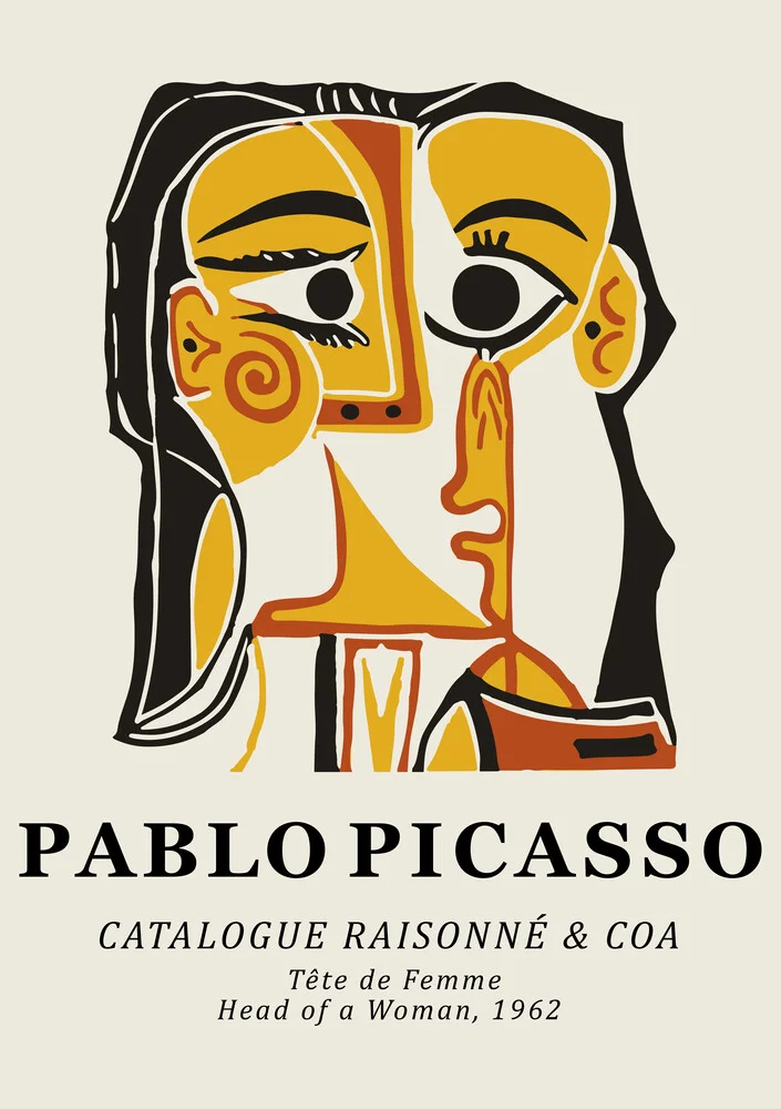 Pablo Picasso - Head Of A Woman 1962 - Fineart photography by Art Classics