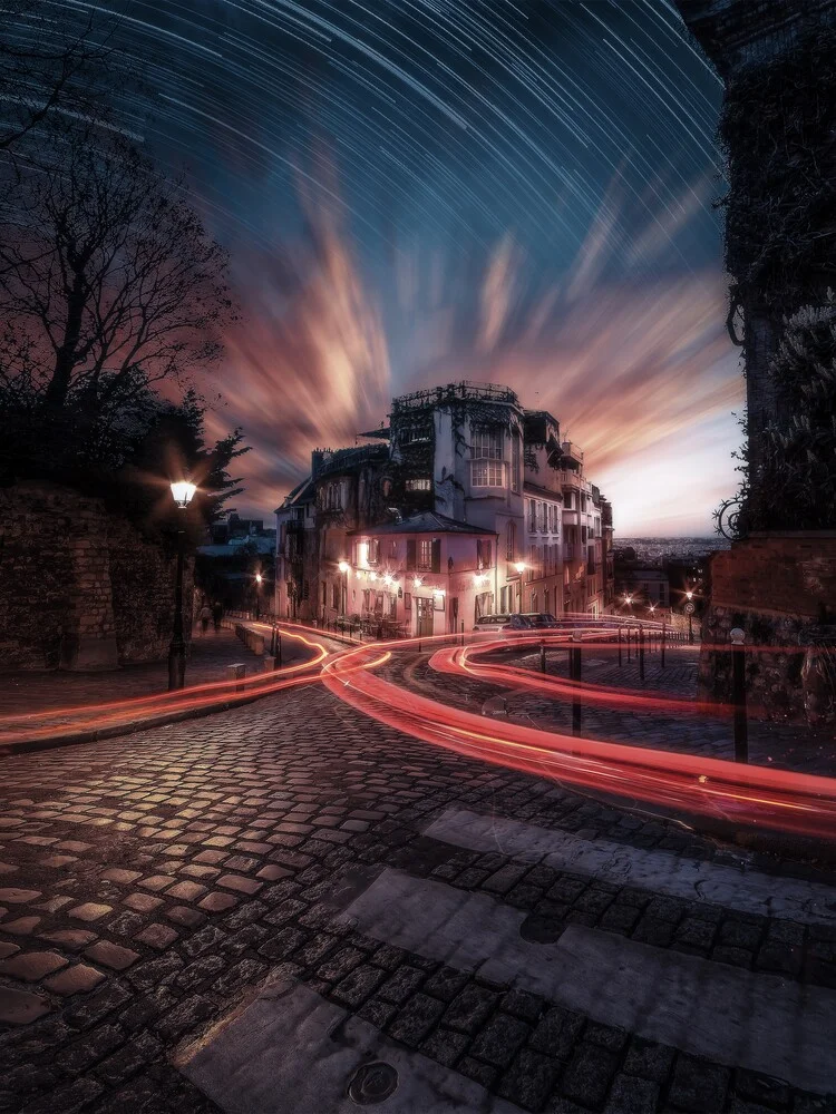 Our pink Parisian House. ???? - fotokunst von Georges Amazo