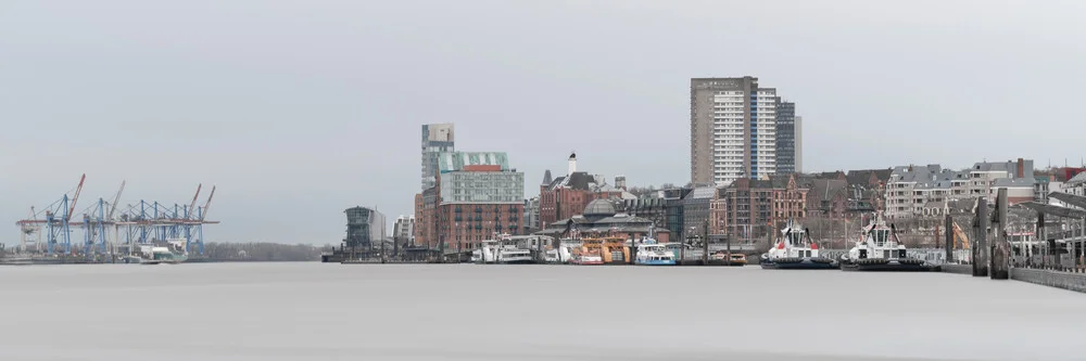 Panorama Hafen Hamburg - fotokunst von Dennis Wehrmann