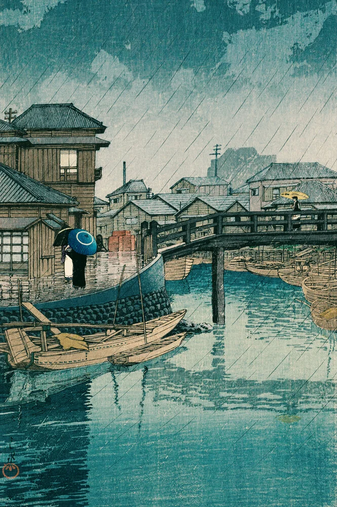 Shinagawa by Kawase Hasui - fotokunst von Japanese Vintage Art