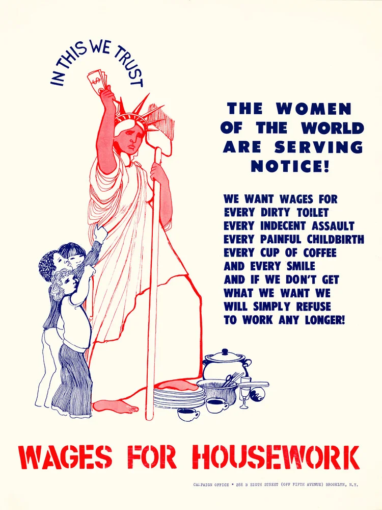 In this we trust : the women of the world are serving notice! - fotokunst von Vintage Collection