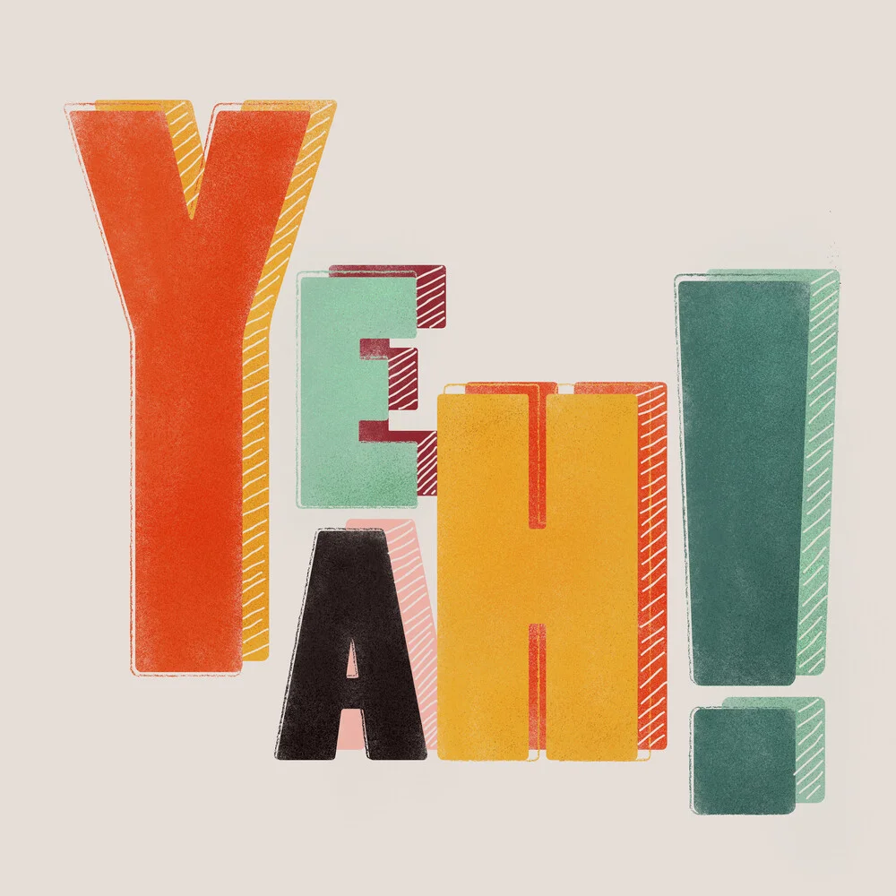 YEAH! fun letters - fotokunst von Ania Więcław