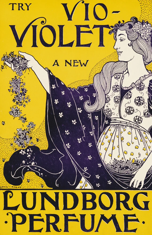 Vio-Violet Perfume - fotokunst von Vintage Collection