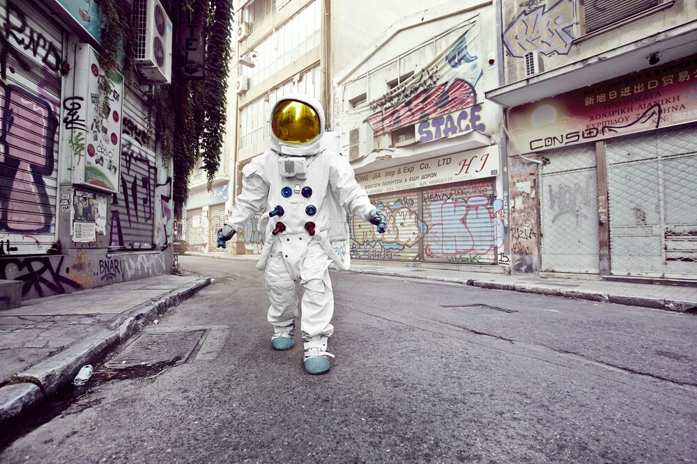 The Protestonaut in Athens. - Fineart photography by Sophia Hauk