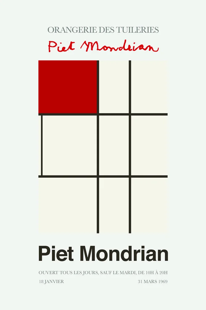 Piet Mondrian – Orangerie des Tuileries - fotokunst von Art Classics