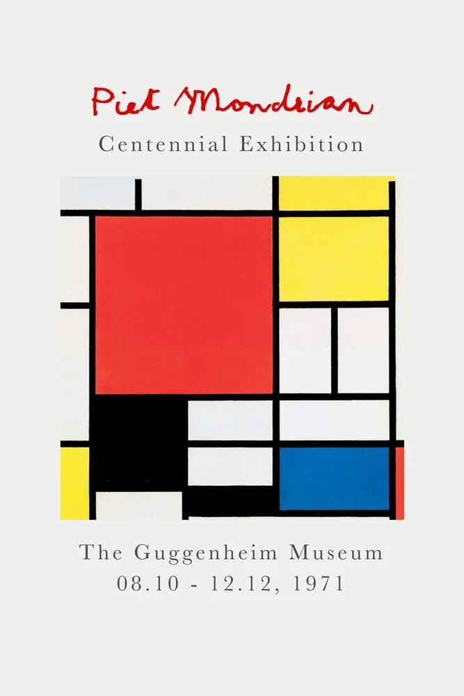 Piet Mondrian – Centennial Exhibition - fotokunst von Art Classics