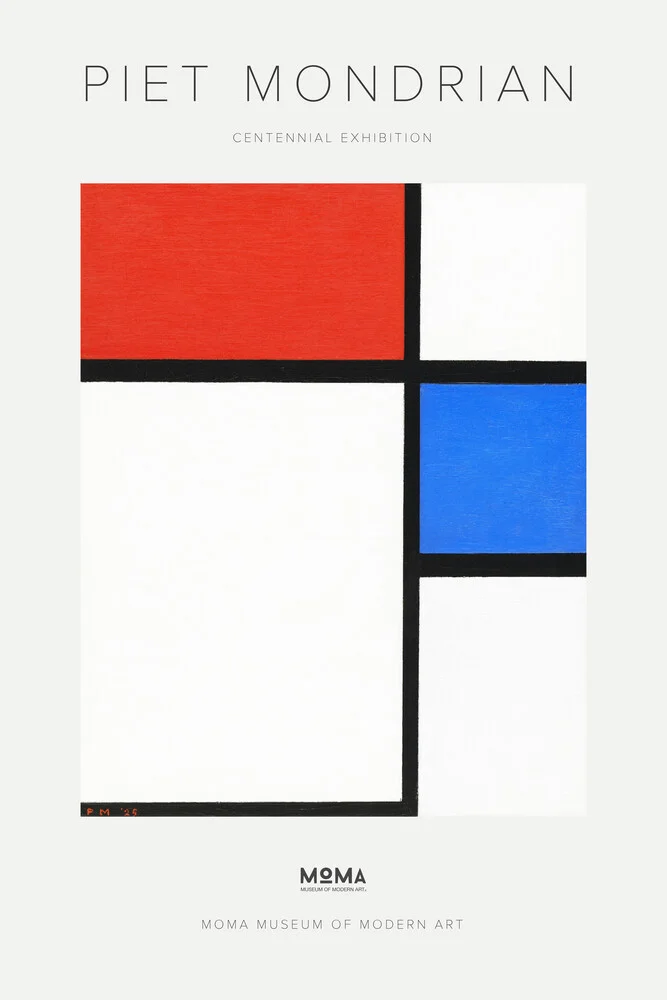 Piet Mondrian – Centennial Exhibition – MOMA - fotokunst von Art Classics