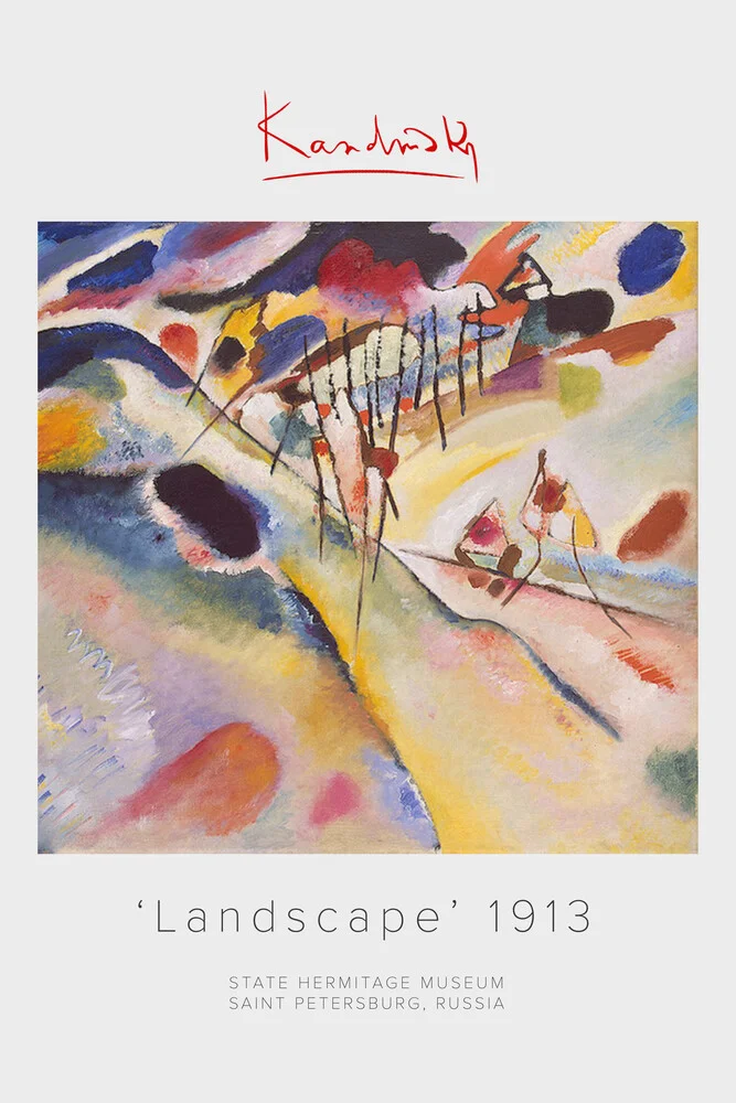 Kandinsky Landschaft 1913 - fotokunst von Art Classics