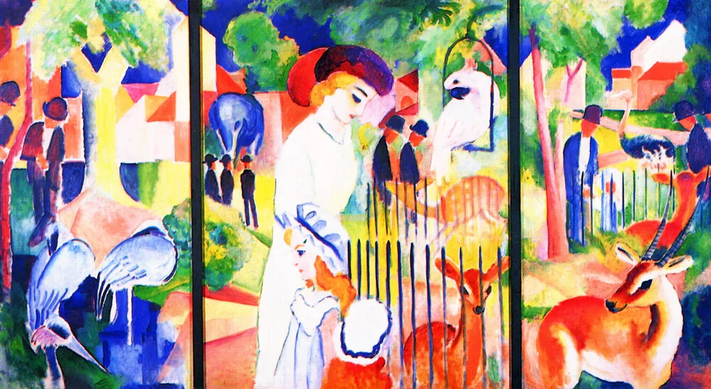 August Macke: Großer Zoologischer Garten - fotokunst von Art Classics