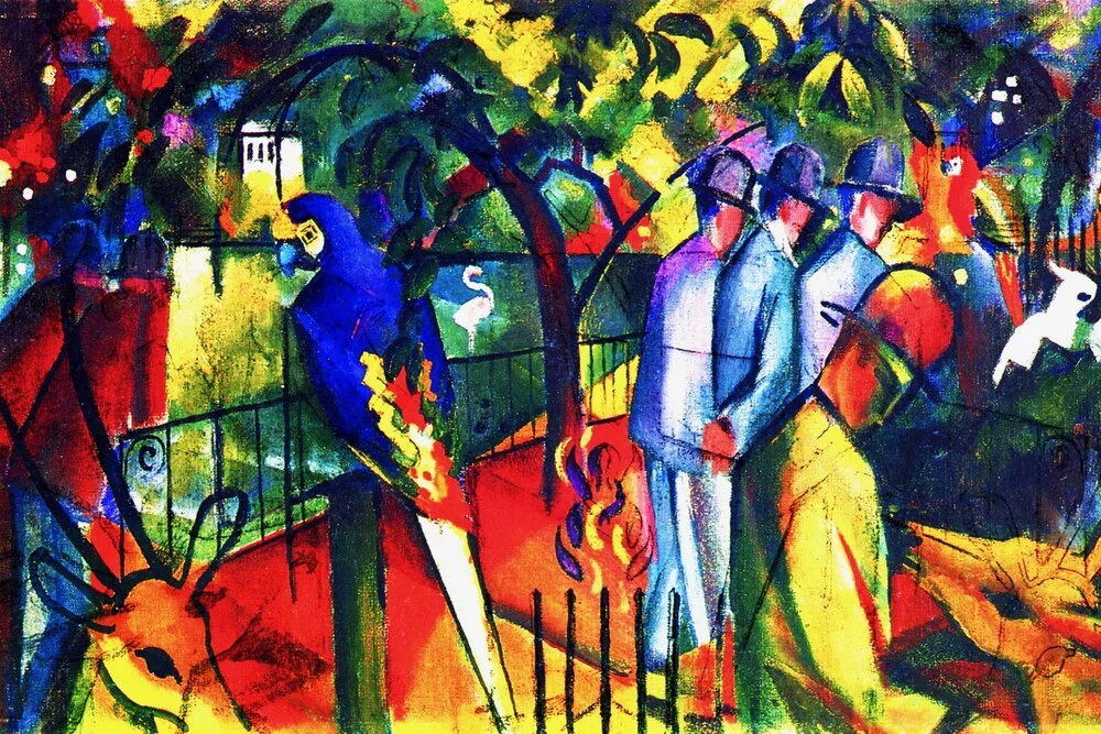 August Macke: Zoologischer Garten - fotokunst von Art Classics