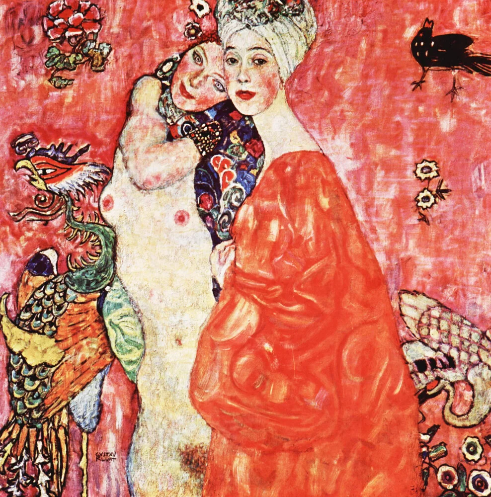 Gustav Klimt: Die Freundinnen - fotokunst von Art Classics