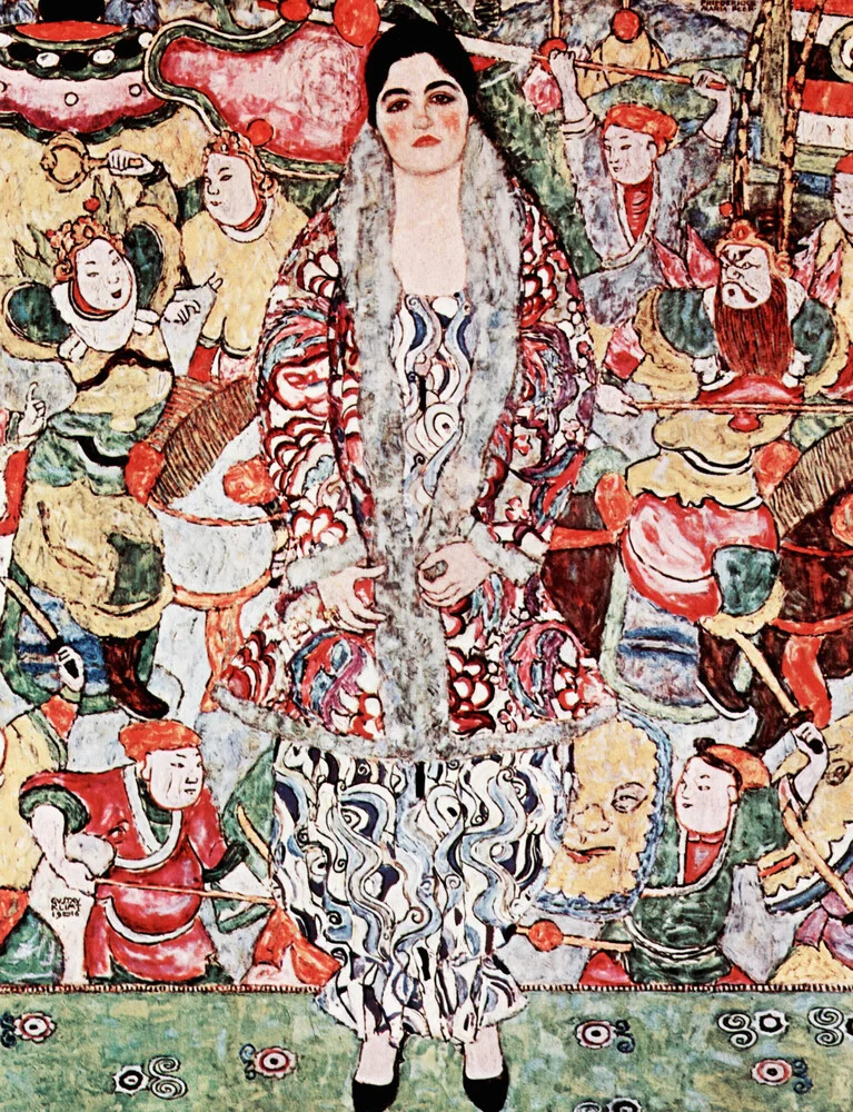 Gustav Klimt: Porträt der Friederike Maria Beer - fotokunst von Art Classics