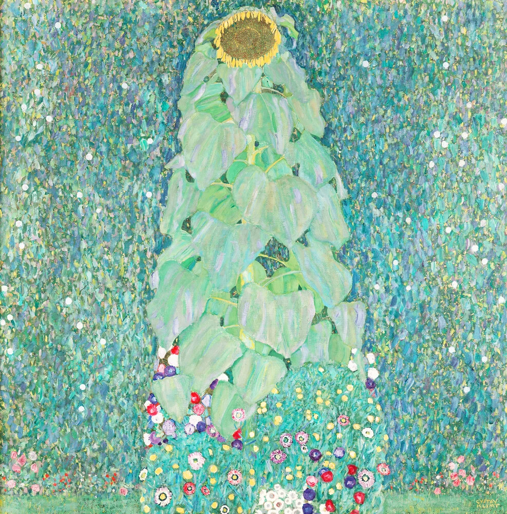 Gustav Klimt: Sonneblume - fotokunst von Art Classics