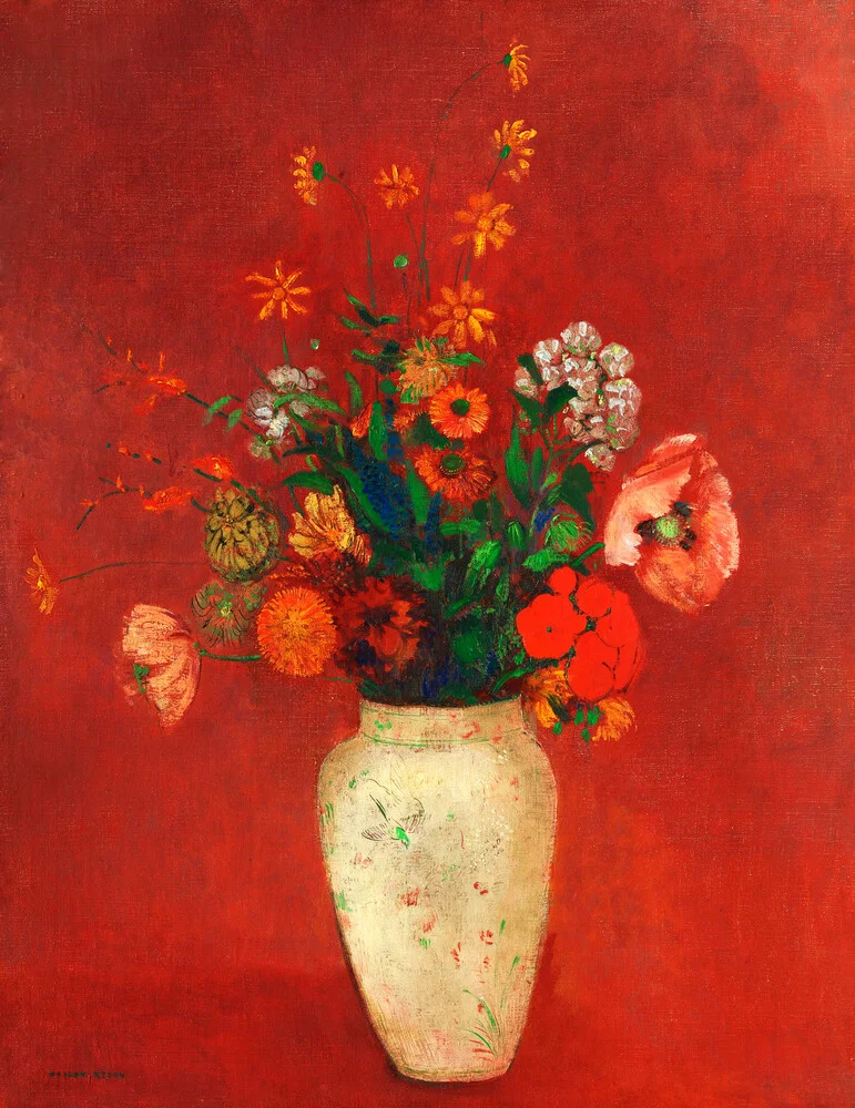 Odilon Redon: Bouquet in a Chinese Vase - Fineart photography by Art Classics