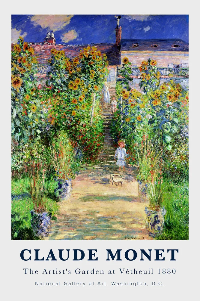 Claude Monet - The Artist's Garden at Vetheuil - fotokunst von Art Classics