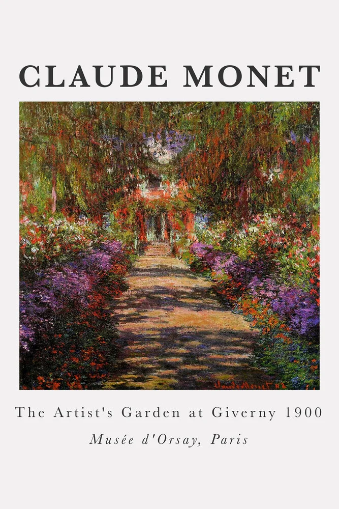 Claude Monet - The Artist's Garden At Giverny - fotokunst von Art Classics