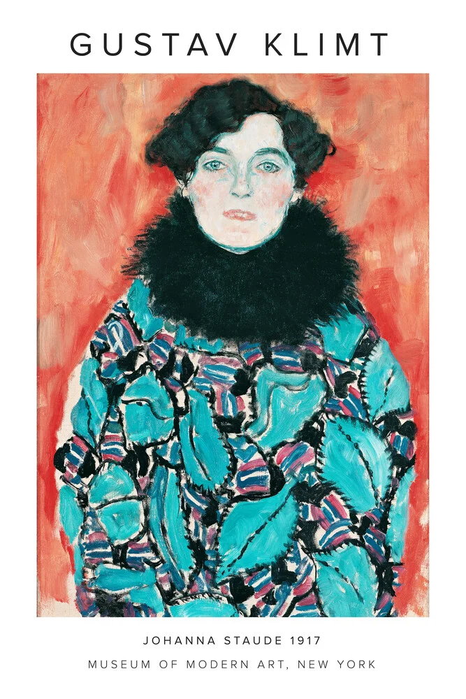 Gustav Klimt - Johanne Staude 1917 - fotokunst von Art Classics