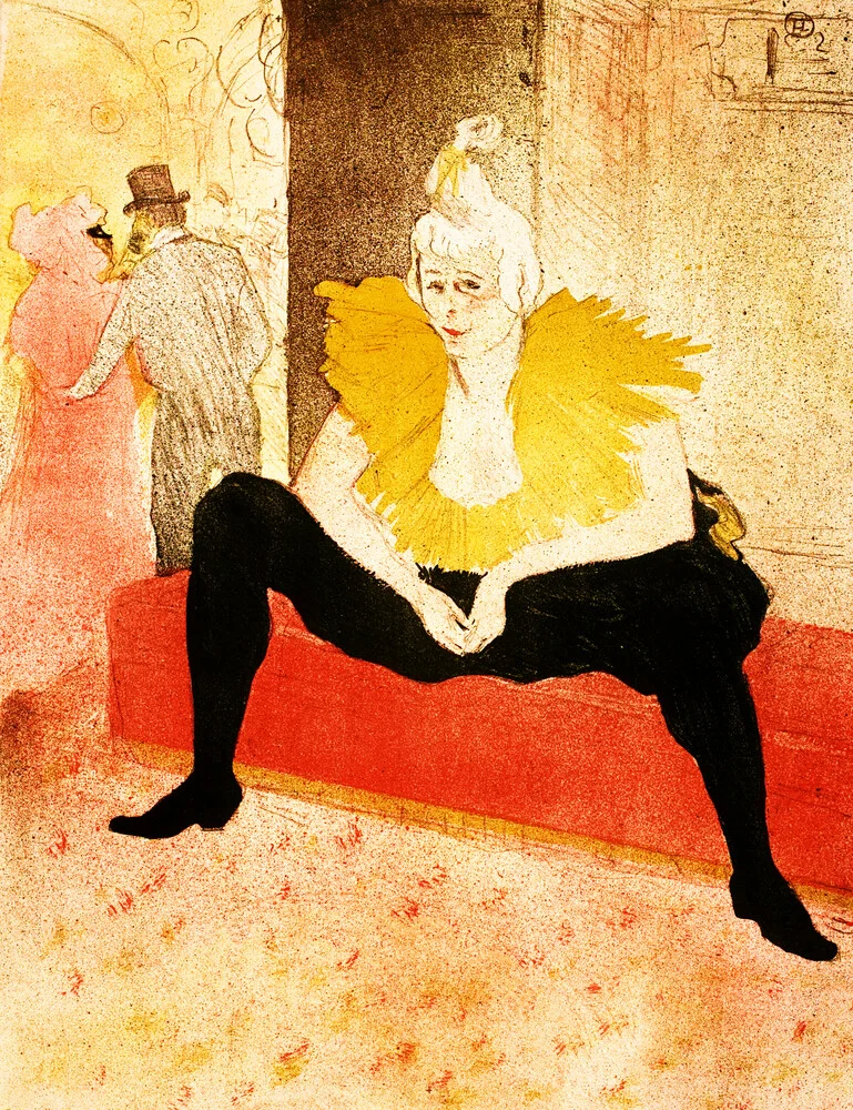 La Clownesse Assise by Henri de Toulouse-Lautrec - Fineart photography by Art Classics