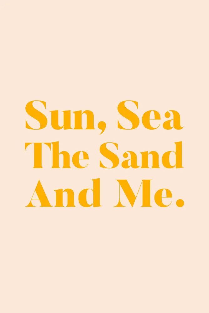 Sun, Sea, The Sand & Me - fotokunst von Uma Gokhale