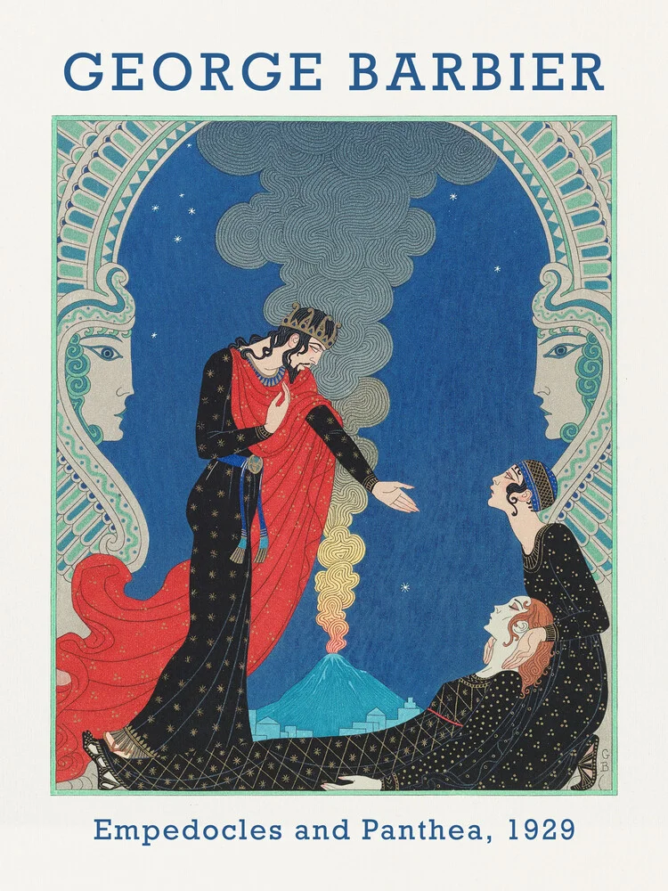 Empedocles and Panthea by George Barbier - Fineart photography by Art Classics