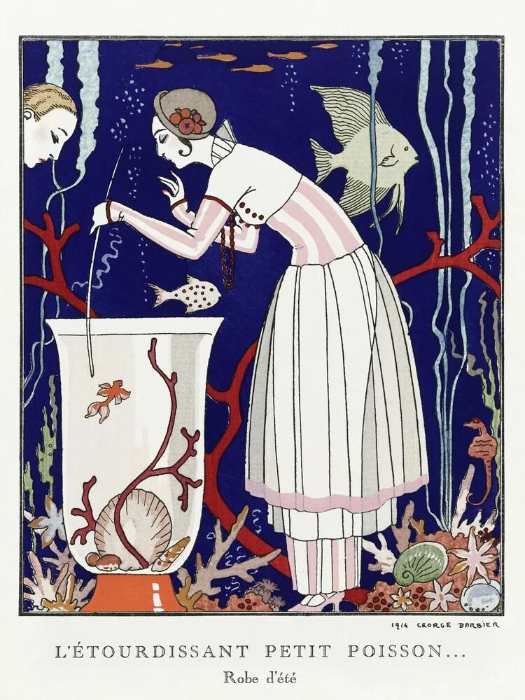 L'étourdissant petit poisson von George Barbier - fotokunst von Art Classics