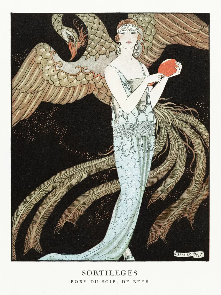 Evening dress by George Barbier - Fineart photography by Art Classics