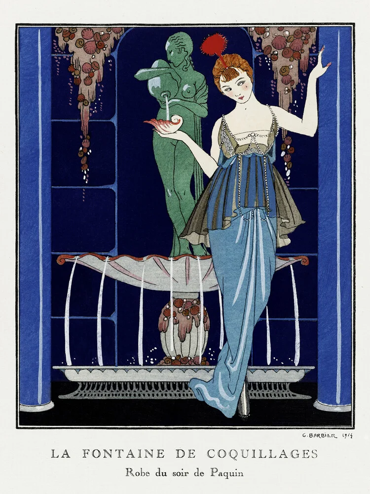 La Fontaine de coquillages by George Barbier - Fineart photography by Art Classics