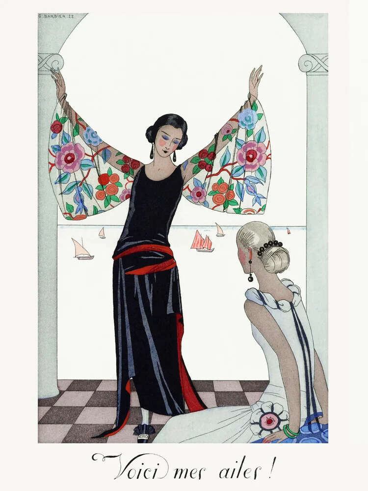 Voici mes ailes! von George Barbier - fotokunst von Art Classics