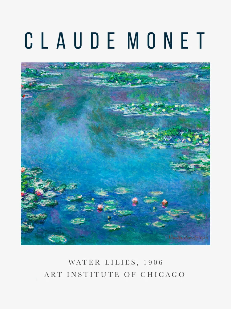 Ausstellungsposter: Water Lilies von Claude Monet - fotokunst von Art Classics