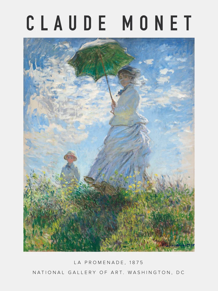 Ausstellungsposter La Promende von Claude Monet - fotokunst von Art Classics