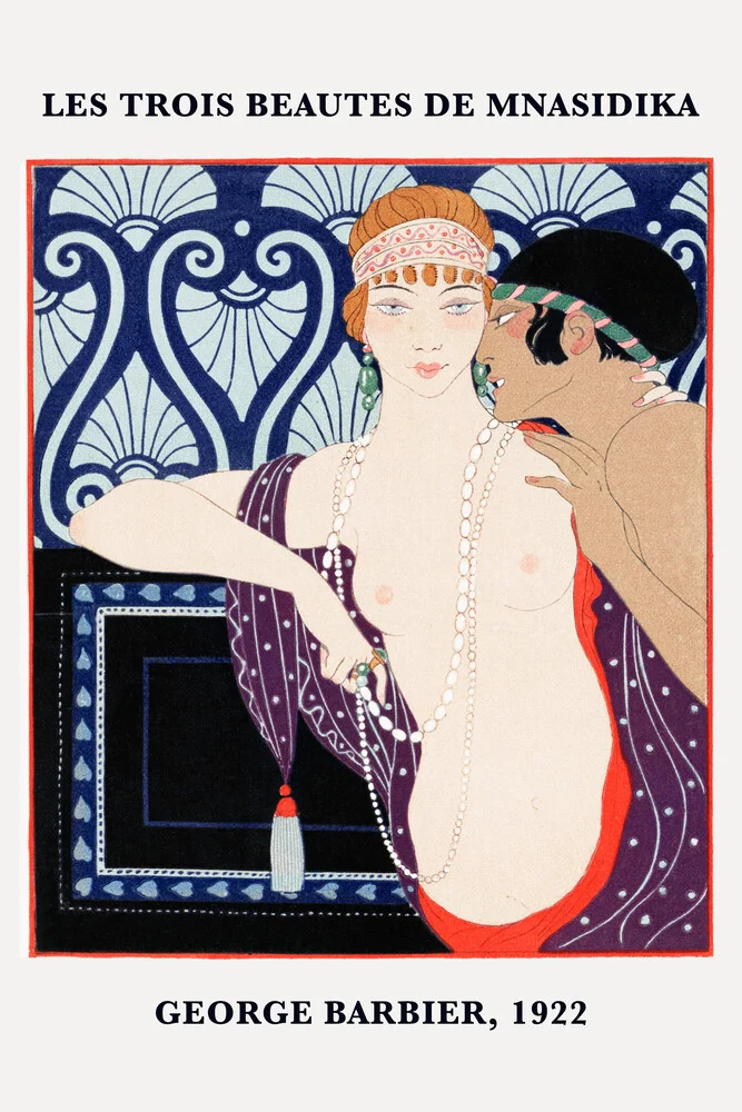 Les Trois Beautes de Mnasidika by George Barbier - Fineart photography by Art Classics