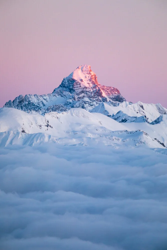 Alpenglühen am Hochvogel - fotokunst von Alexander Fuchs