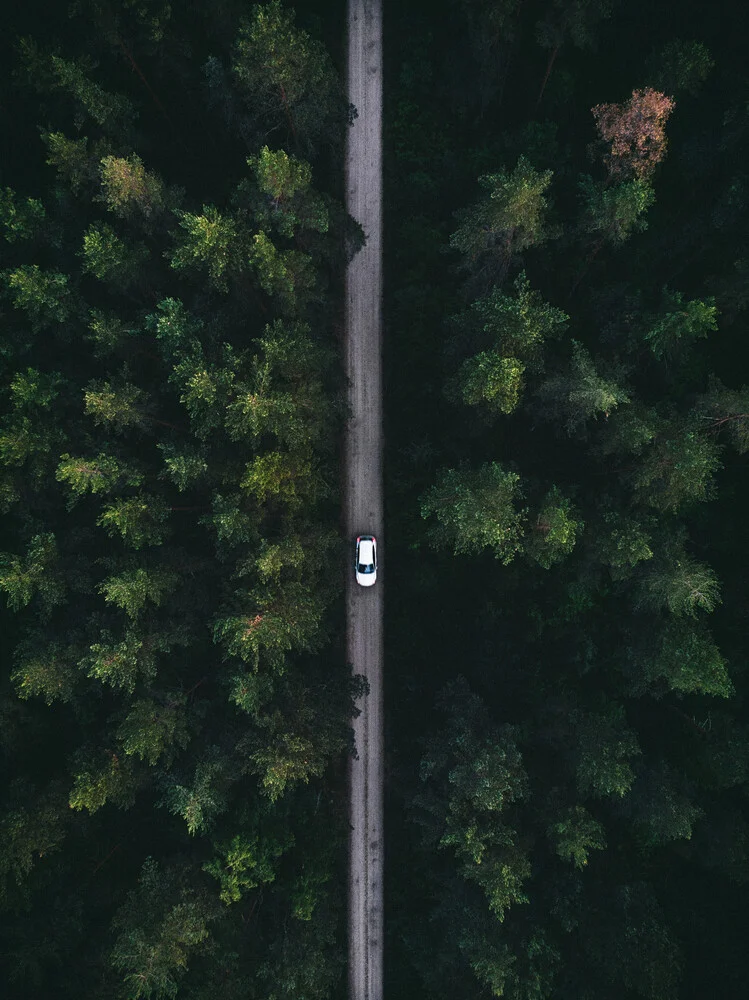 Road from above - fotokunst von Daniel Öberg