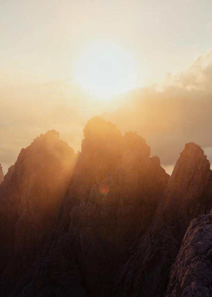 Sunset Cirspitze - fotokunst von Alexander Fuchs