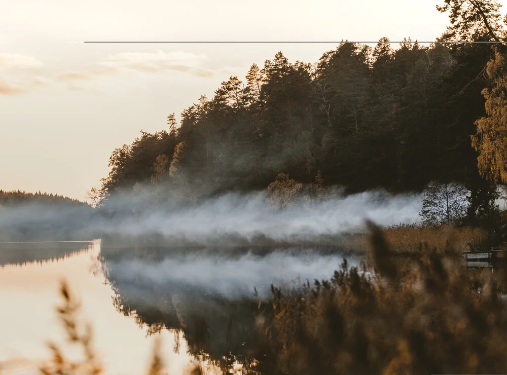 Foggy sunset - fotokunst von Daniel Öberg