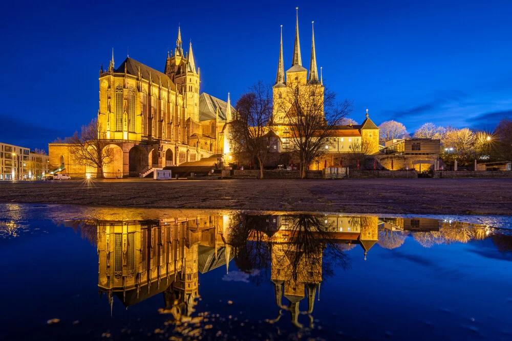 Abend in Erfurt - fotokunst von Martin Wasilewski