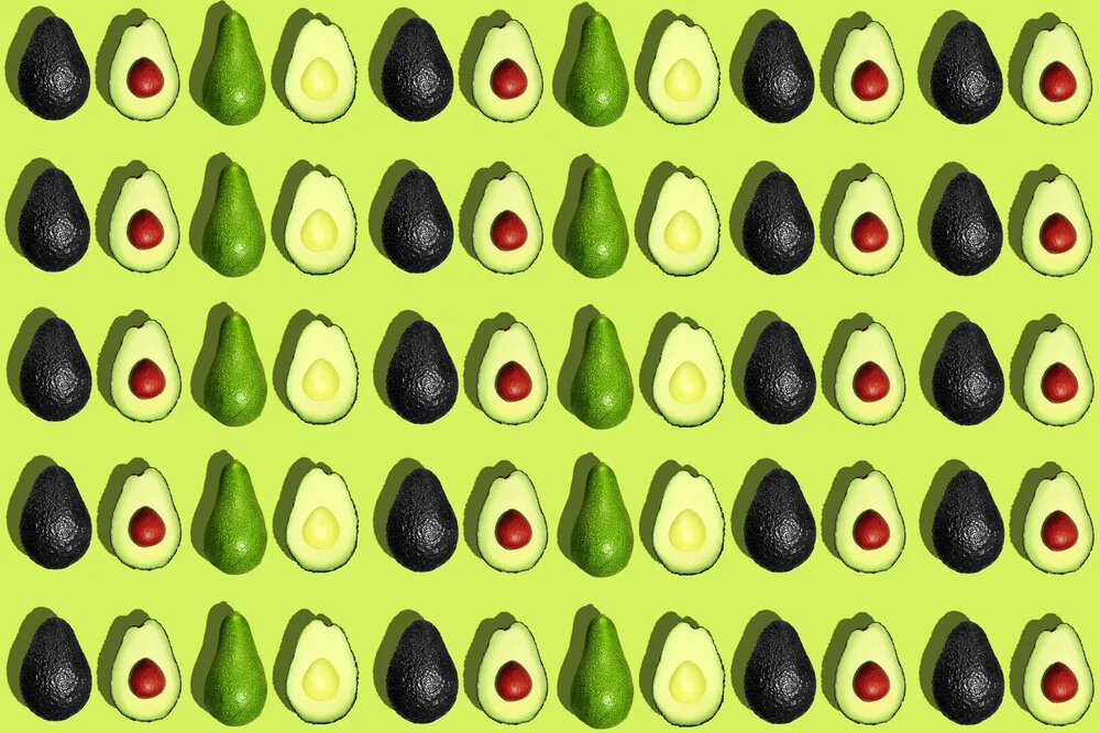 Flat lays of Avocados - fotokunst von Pascal Krumm