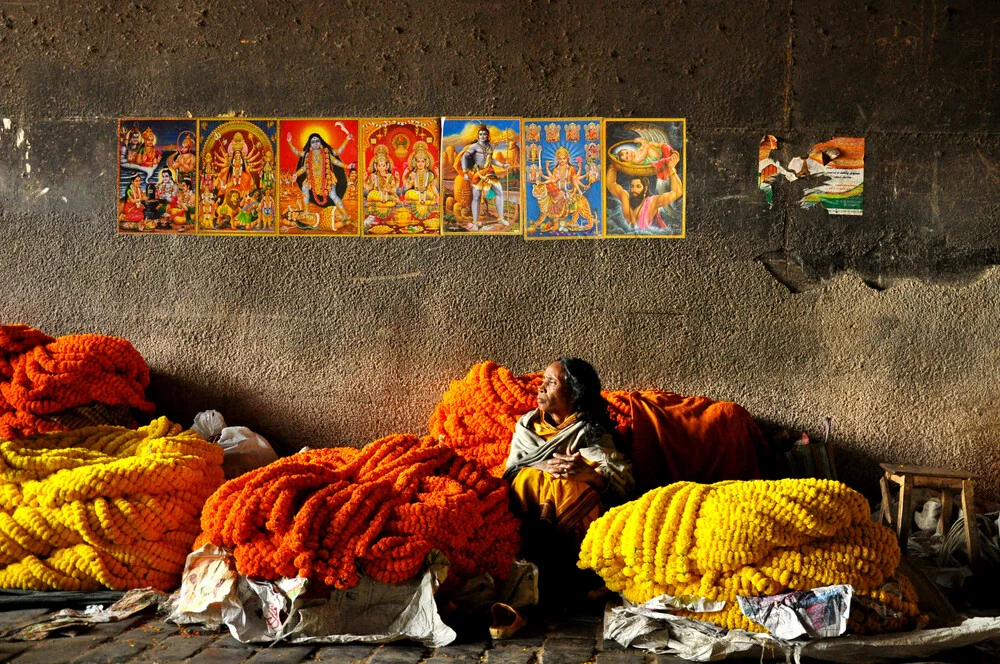 Flower Market - fotokunst von Sankar Sarkar