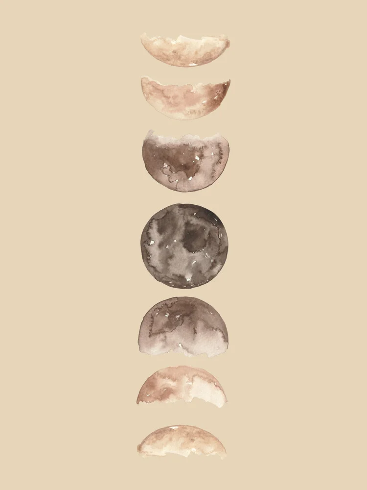 Phases of the Moon Art Print - Fineart photography by Christina Wolff