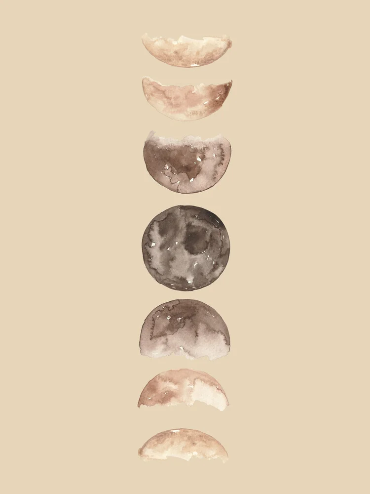 Phases of the Moon Art Print - fotokunst von Christina Wolff