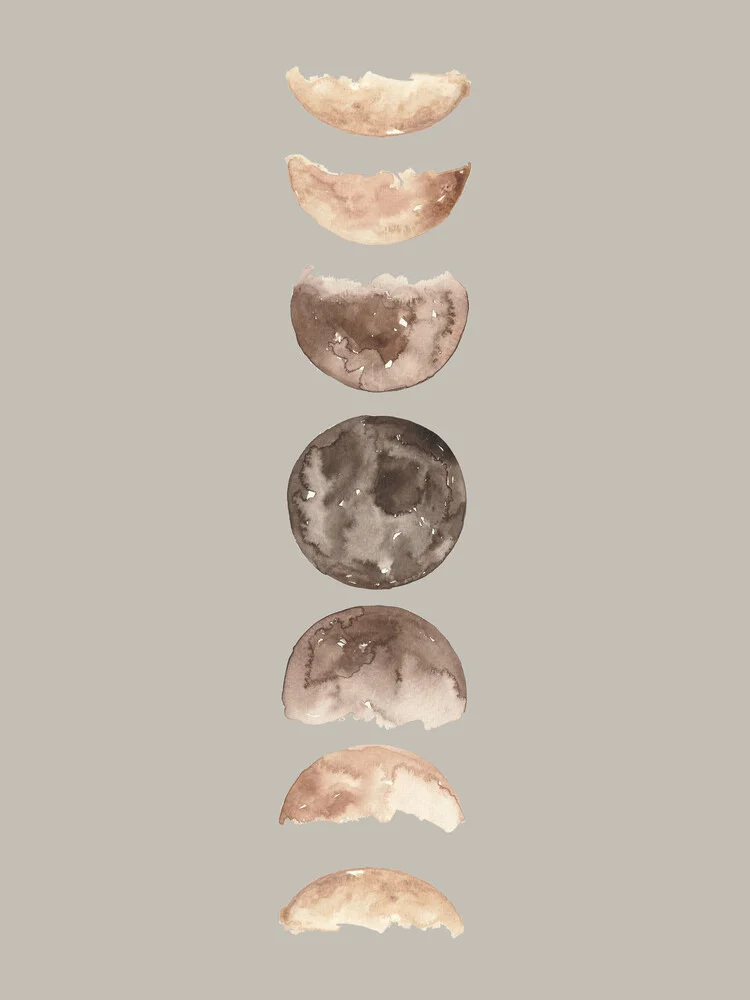Phases of the Moon Art Print - fotokunst von Christina Wolff