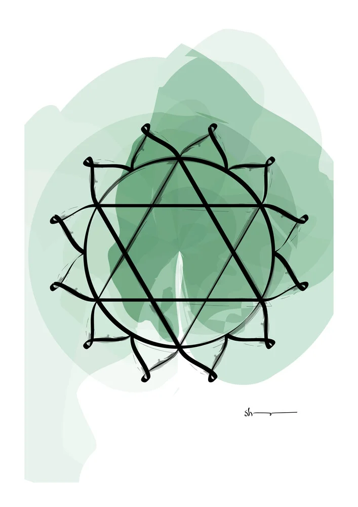 Heart Chakra - Anahata - fotokunst von Shankar Ramakrishnan