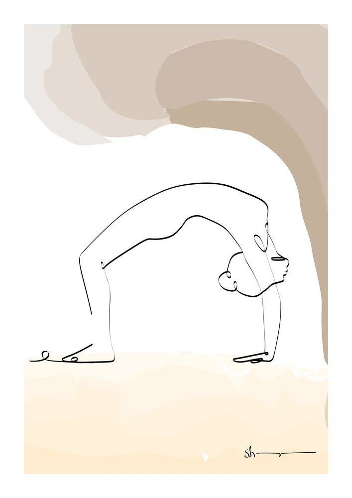 Upward Bow Pose - Urdhva Dhanurasana - fotokunst von Shankar Ramakrishnan