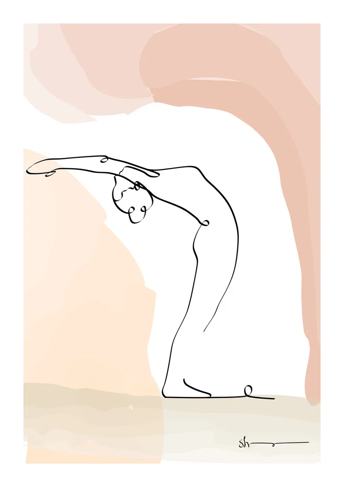 Raised Arms pose - Hastauttanasana - fotokunst von Shankar Ramakrishnan